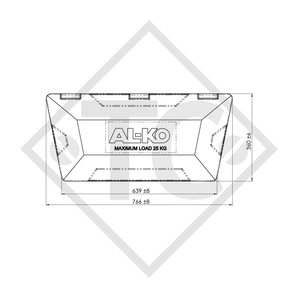 Caja herramientas V-BOX 766x360x375: amplia y segura
