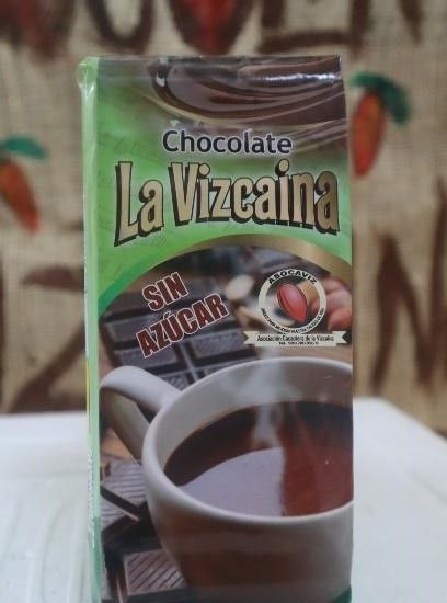 Chocolate de mesa en barra 100 % cacao x 250 Gr