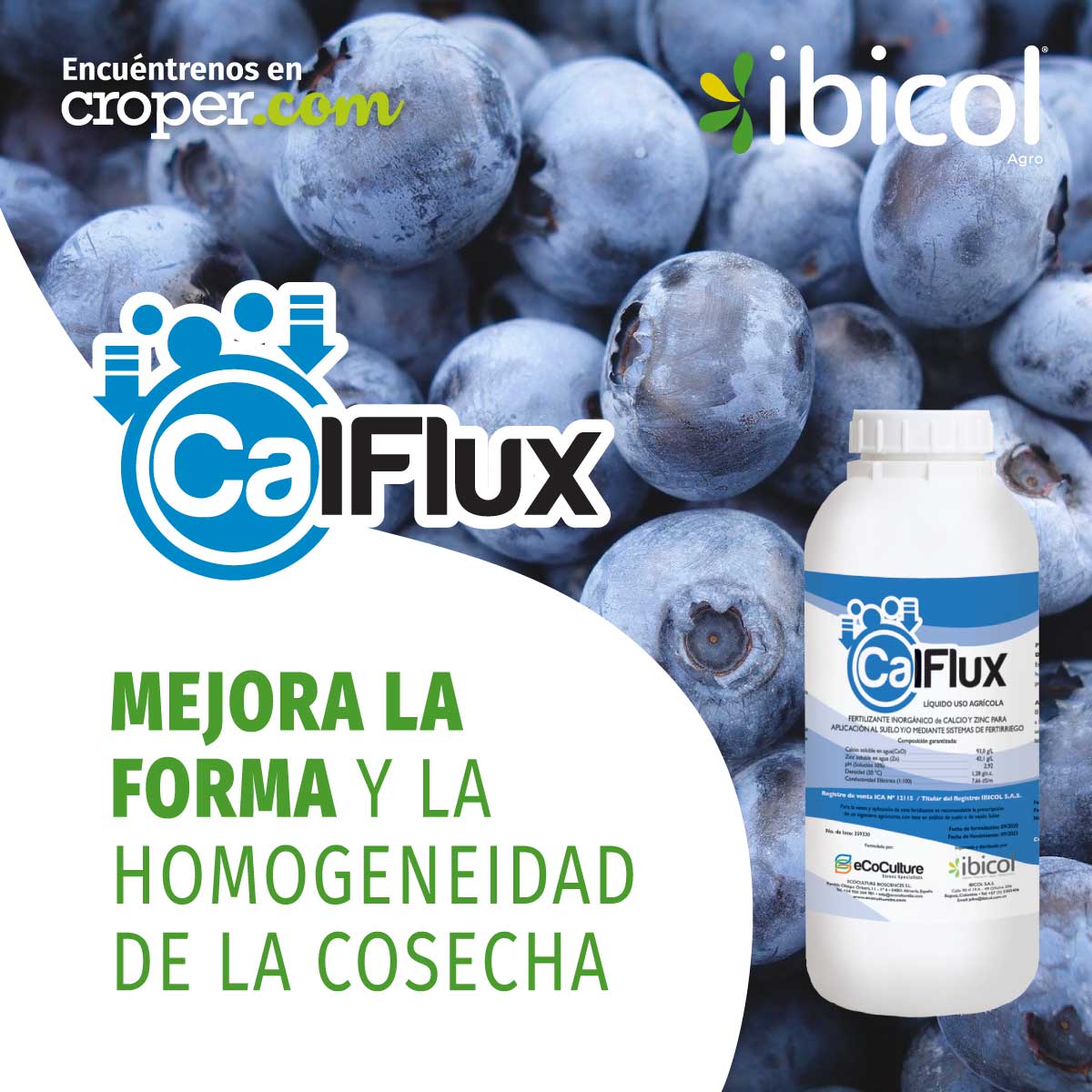 Fertilizante Para Engorde de Fruto Calflux x 250cc