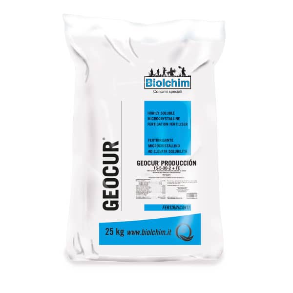 Fertilizante Geocur Producción 15-5-30 x 25 Kg - Disan