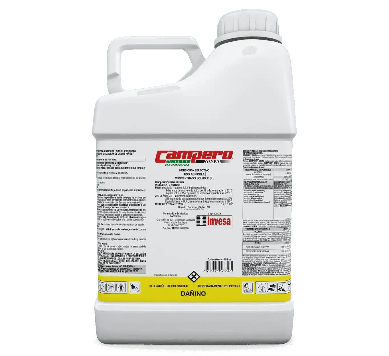 Herbicida Campero 304 Sl x 4 Lt