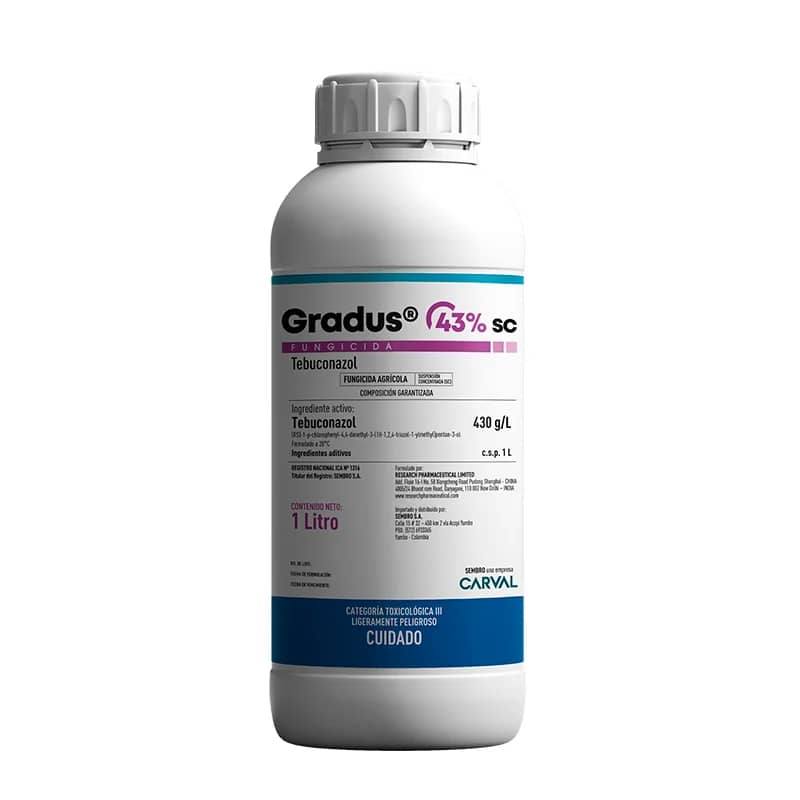 Gradus 43 SC Fungicida Sistémico con Tebuconazol – Presentación 4 L