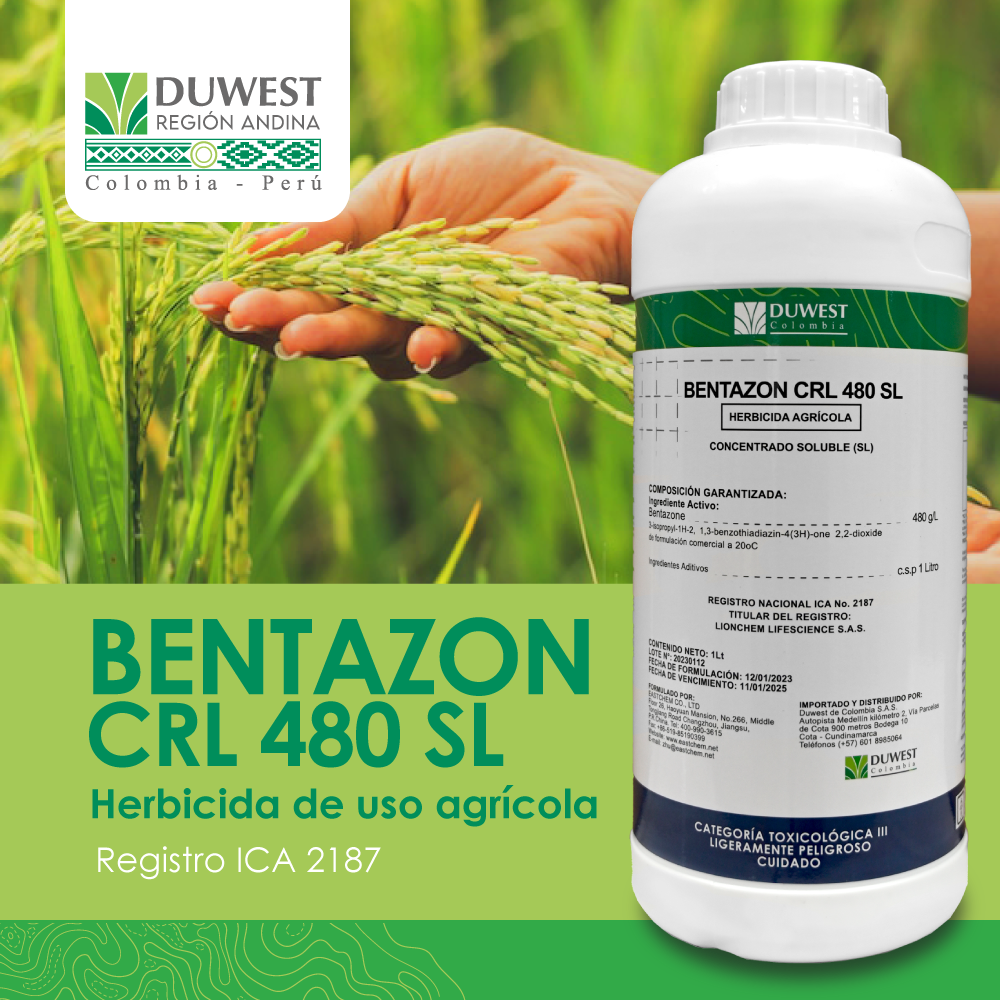 Herbicida Bentazon CRL 480 SL x 1 Lt