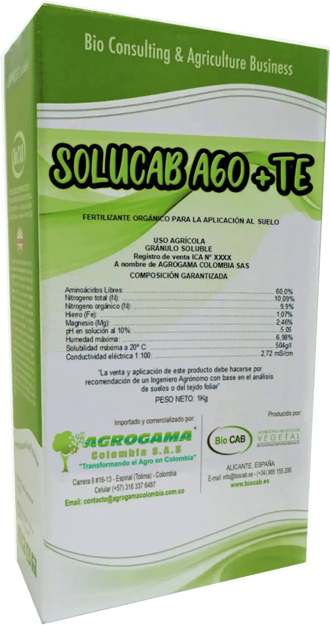 Bioestimulante Solucab A60 + TE x1kg