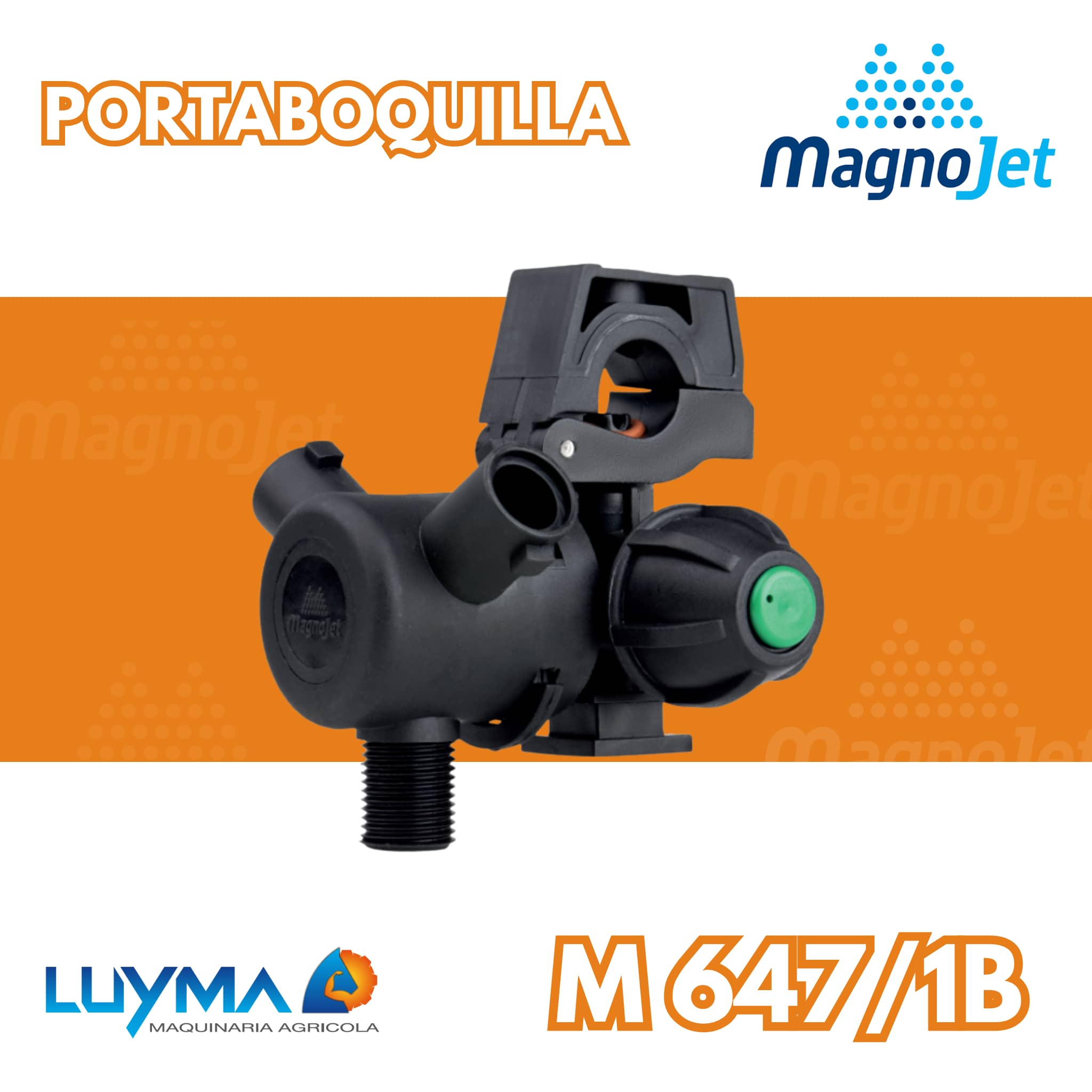 Portaboquilla Magnojet Trijet 1/2” Antigoteo Clamp