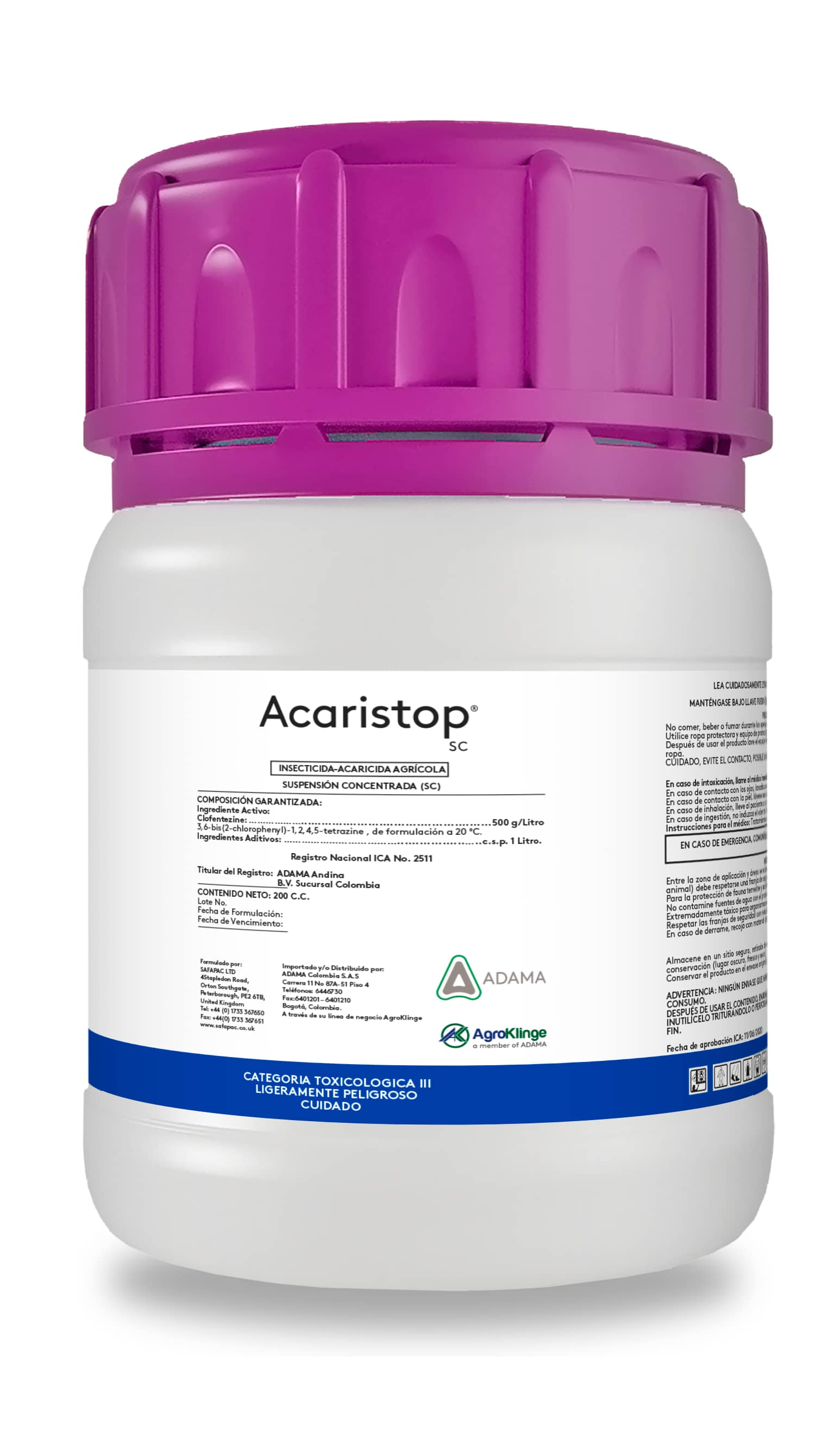 Acaricida Acaristop SC x 200 cc - Adama