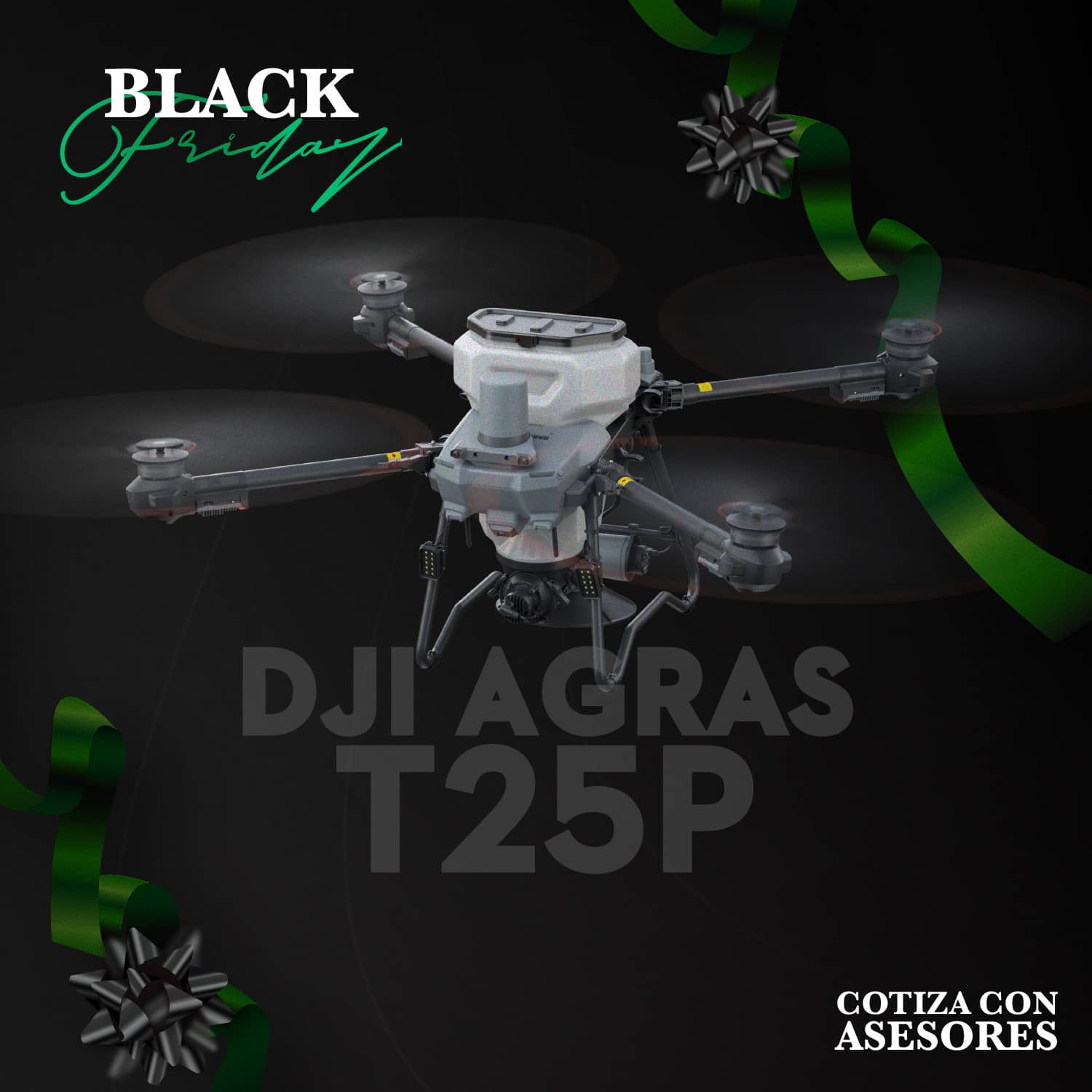 Dron agrícola DJI AGRAS T25P para cultivos medianos