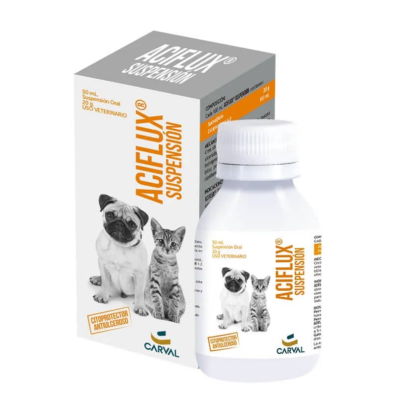 Aciflux 50 mL – Protector gástrico para perros y gatos | Carval