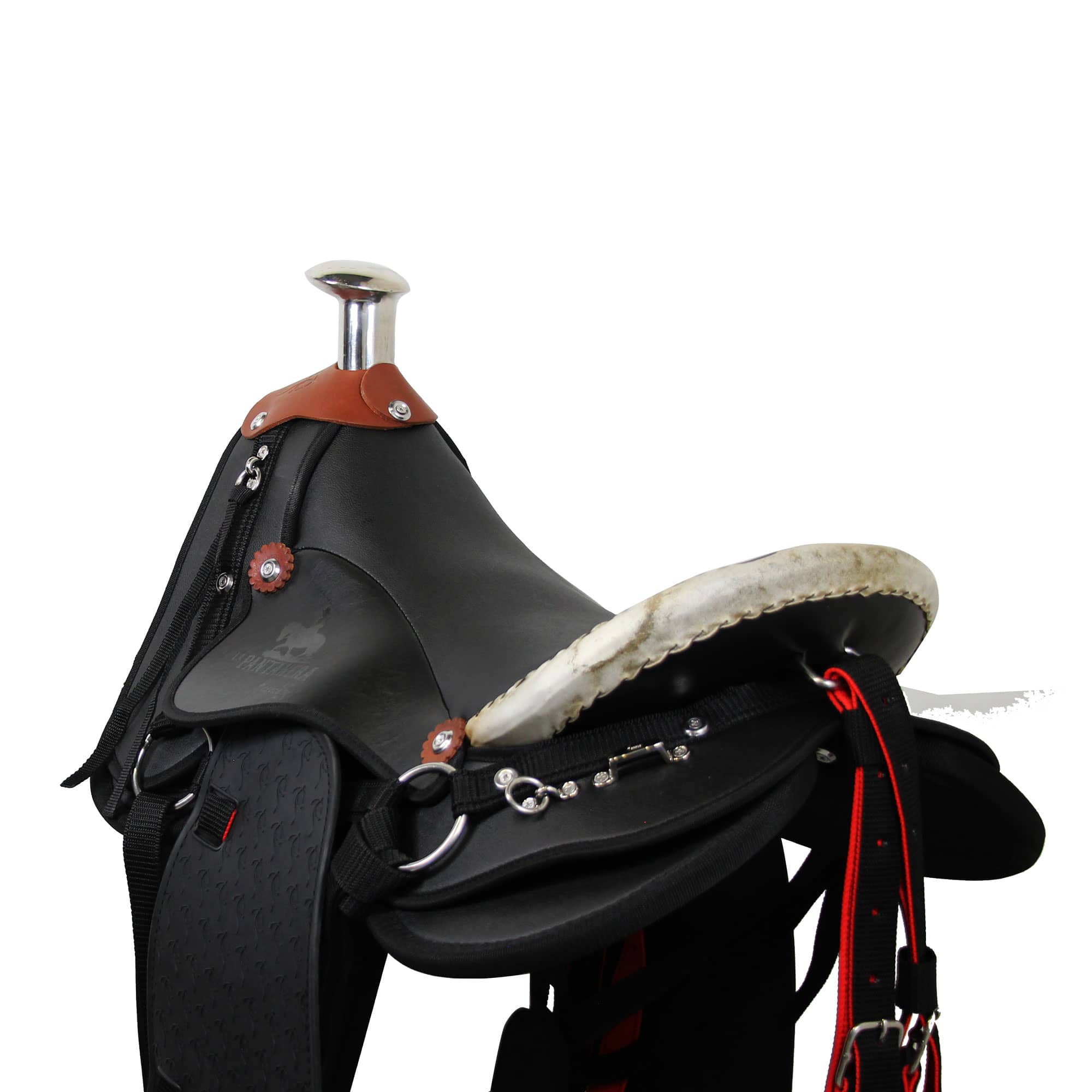 Silla Pantanera De Vaquería MESACÉ - Negra con Rojo