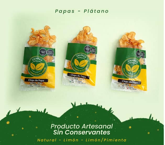 Chips de Plátano Artesanales x 12 UNID | CHIPPAS Colombia