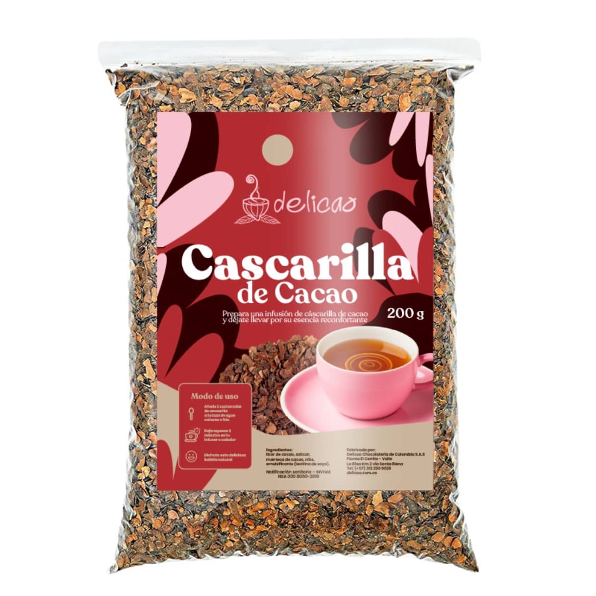 Cascarilla de cacao - 200 gr