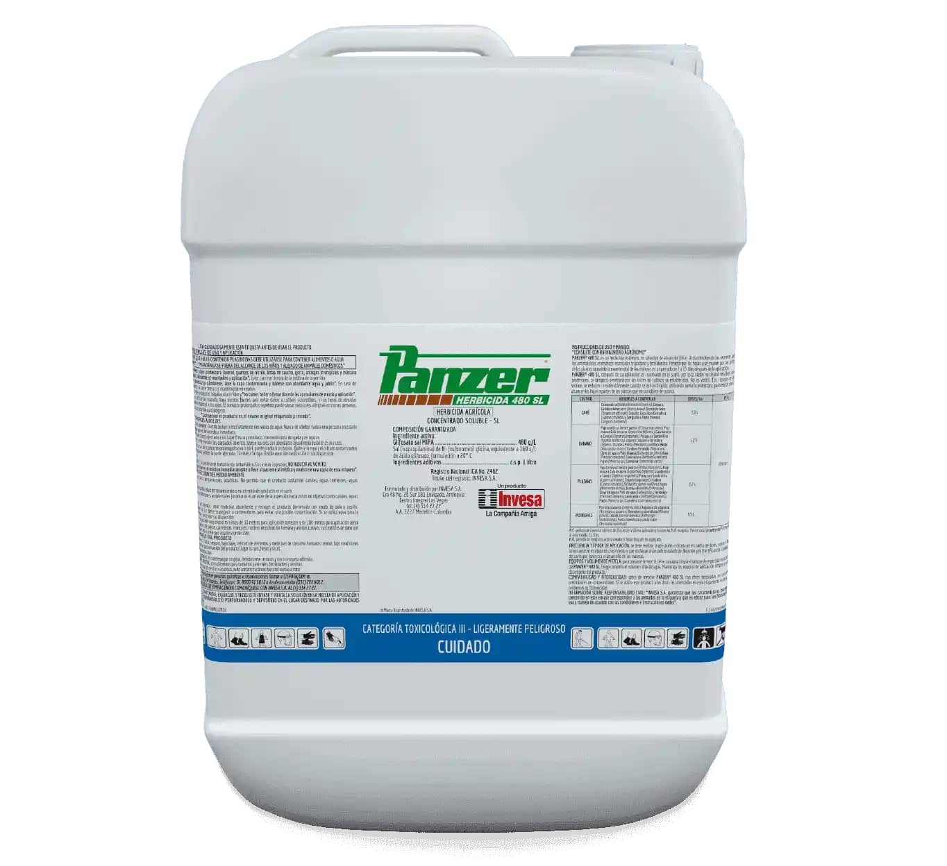 Herbicida Panzer SL 480 x 20 Lt - Invesa