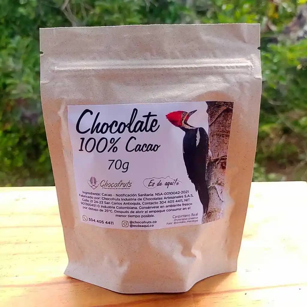 Chocolate de mesa 100% cacao natural, Es de Aqui!