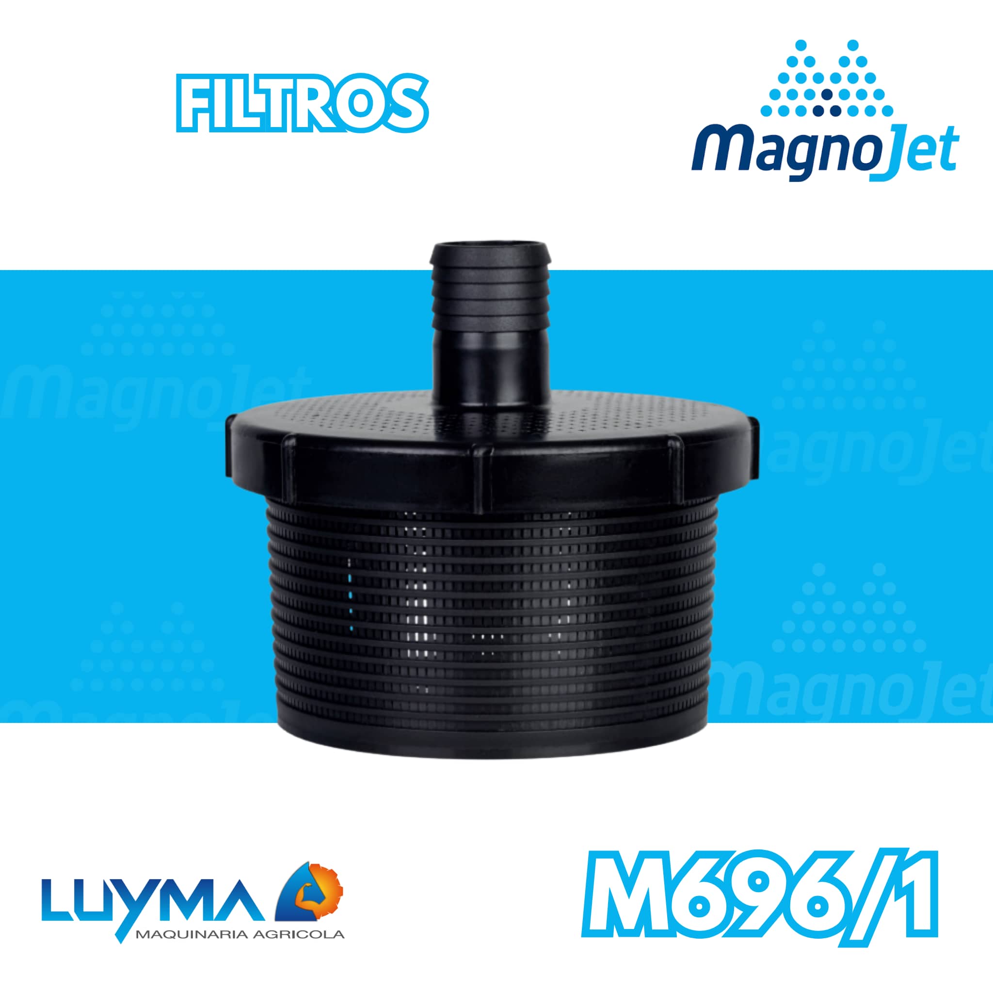 Filtro Abastecimiento Magnojet 1 1/2” Tanque Fumigadora