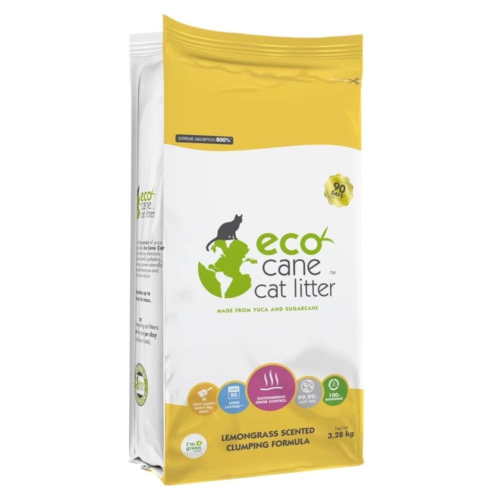 Arena para gato Ecocane Lemongrass x 1,3 Kg