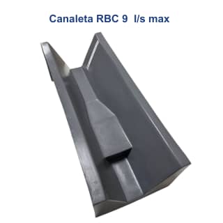 Canaleta RBC 9 l/s max