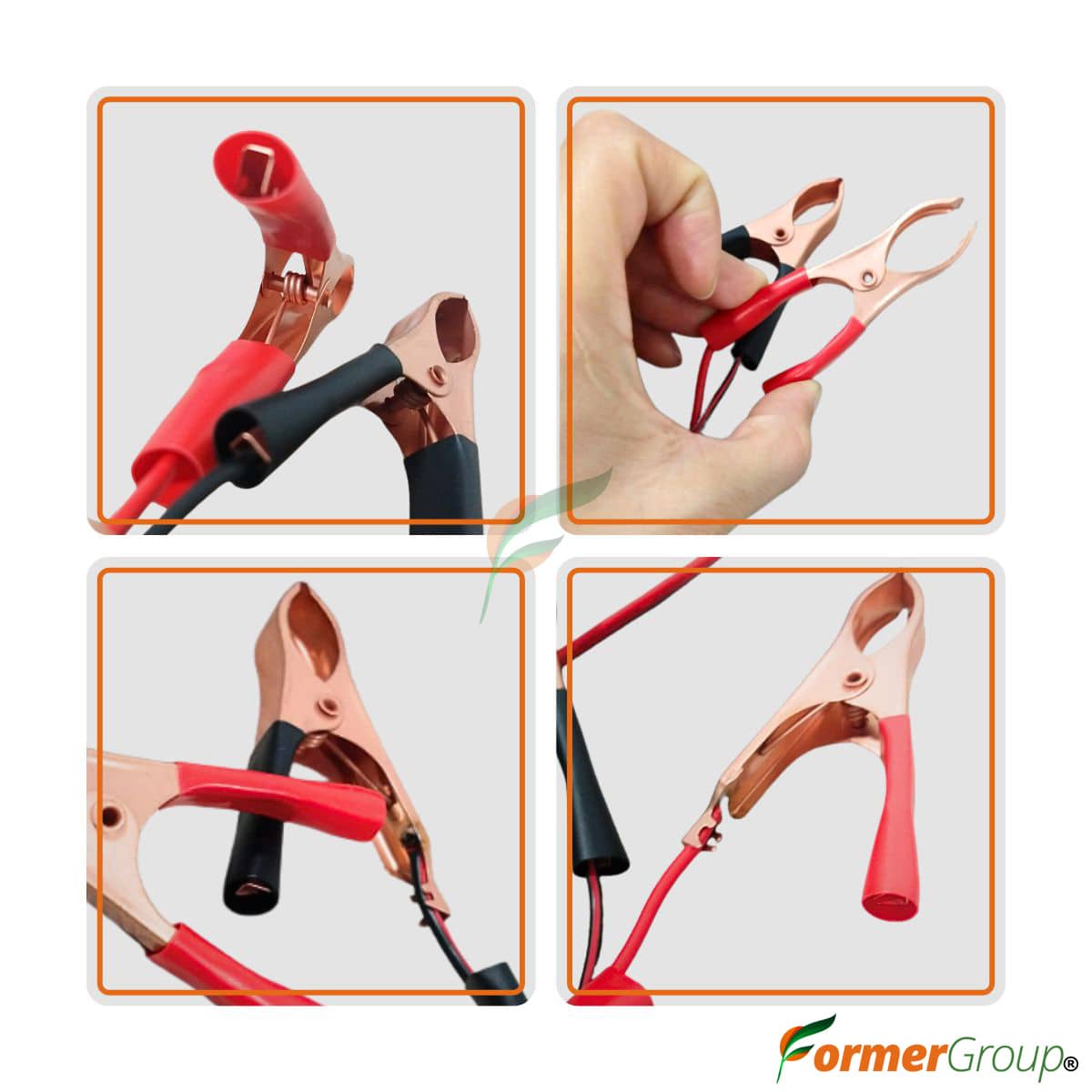 Cable 12V para Incubadora con Pinzas – Respaldo Energético