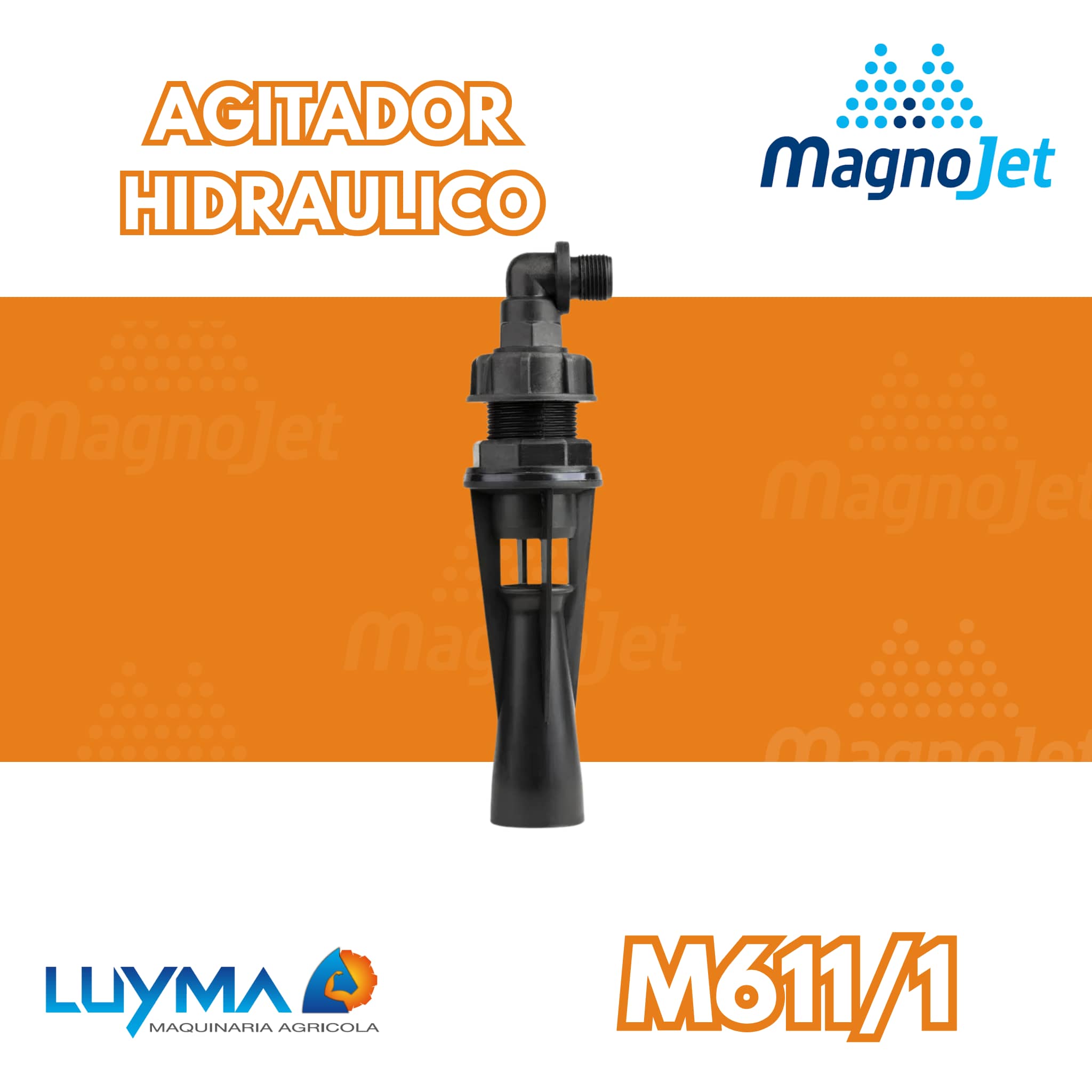 Agitador Hidráulico Magnojet 5 mm Alta Mezcla Agro