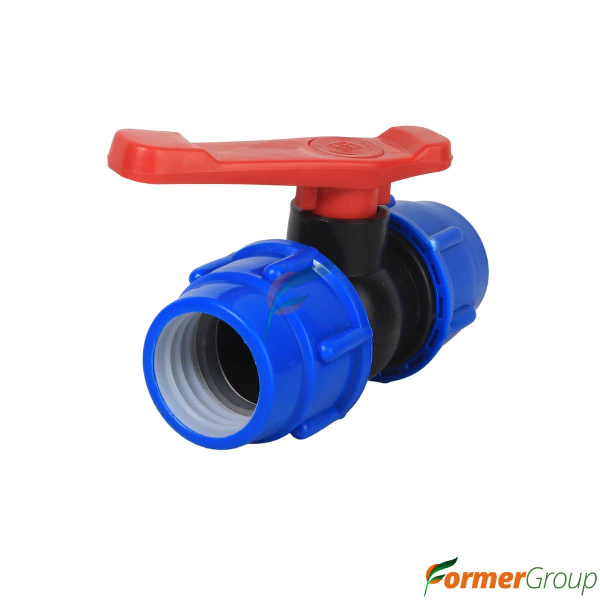 Válvula 50mm Compresión PE Manual para Riego