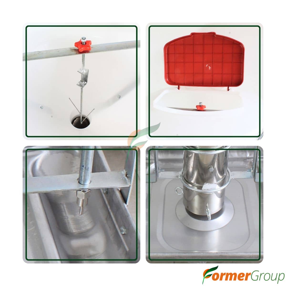 Comedero Automático para Cerdos Tolva 80kg Seca/Húmeda