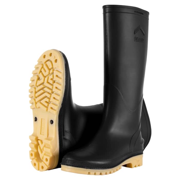 Bota Granjera Negro Amarillo Talla 36 - 44 | Modelo Vereda