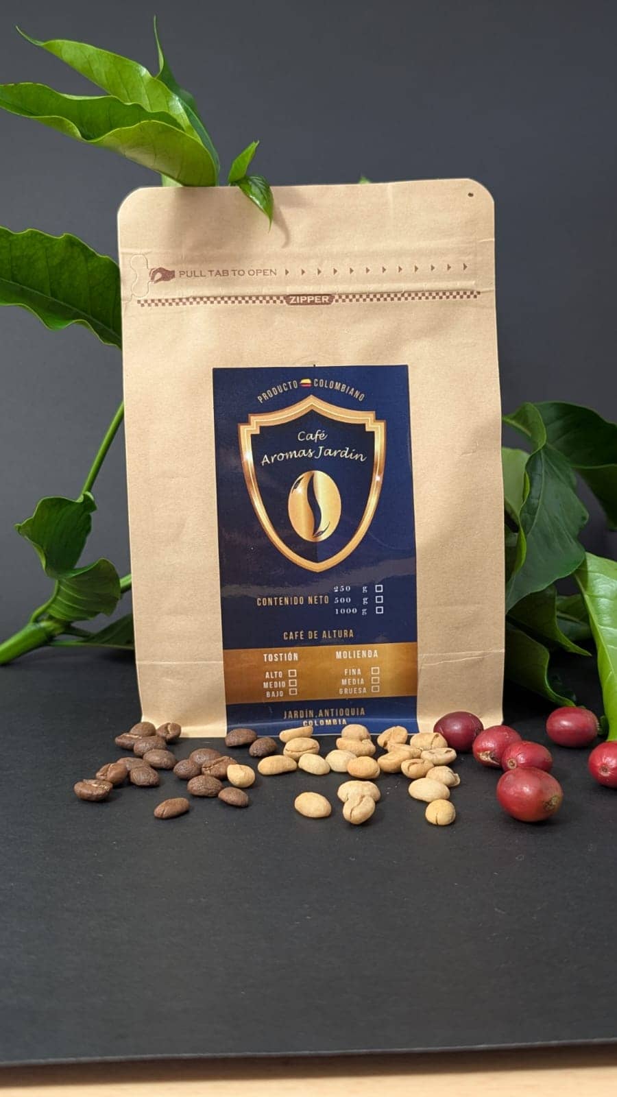 Café de 125 gr  (Especialidad -multiprocesos)