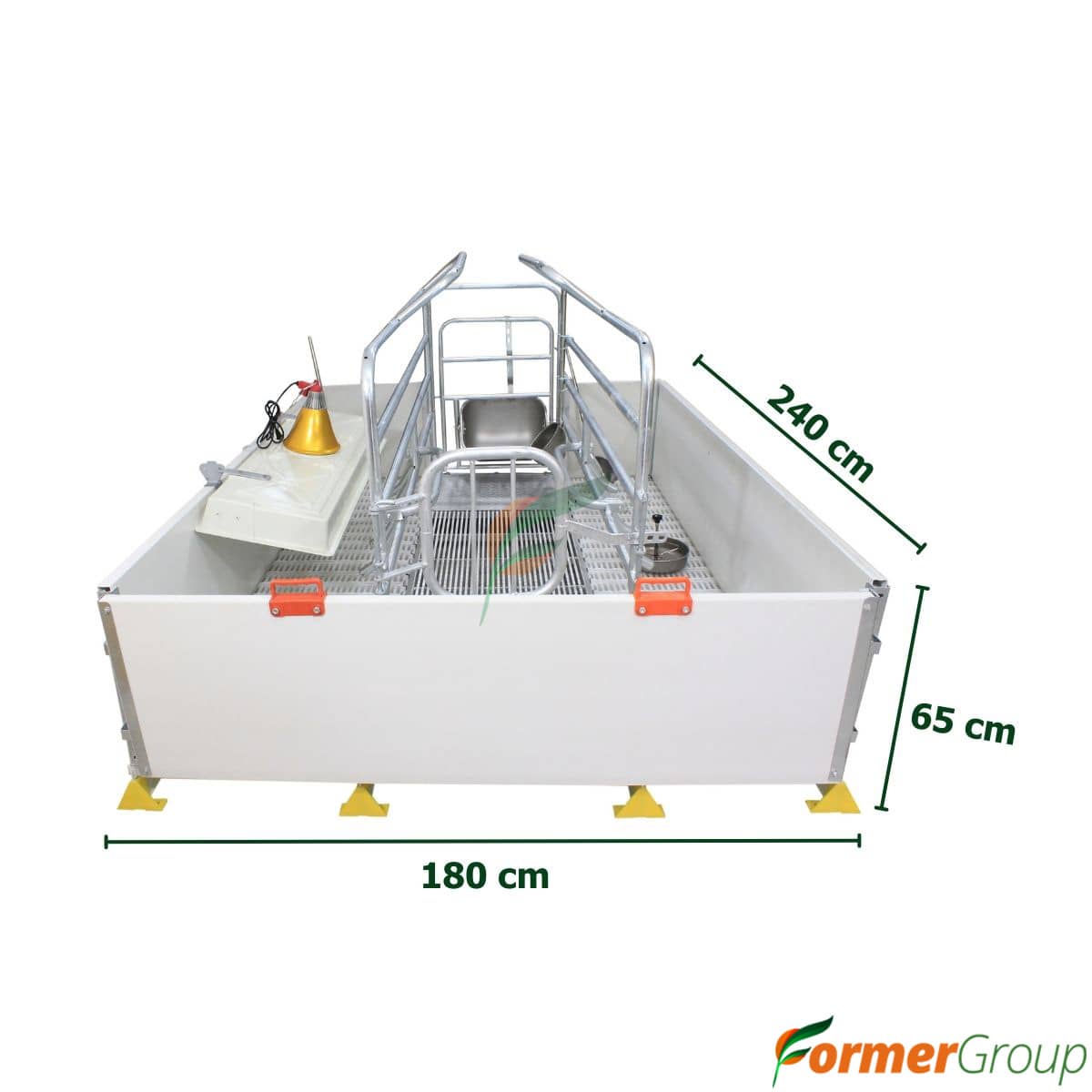 Jaula Paridera Cerda PVC | Barras Anti Aplastamiento