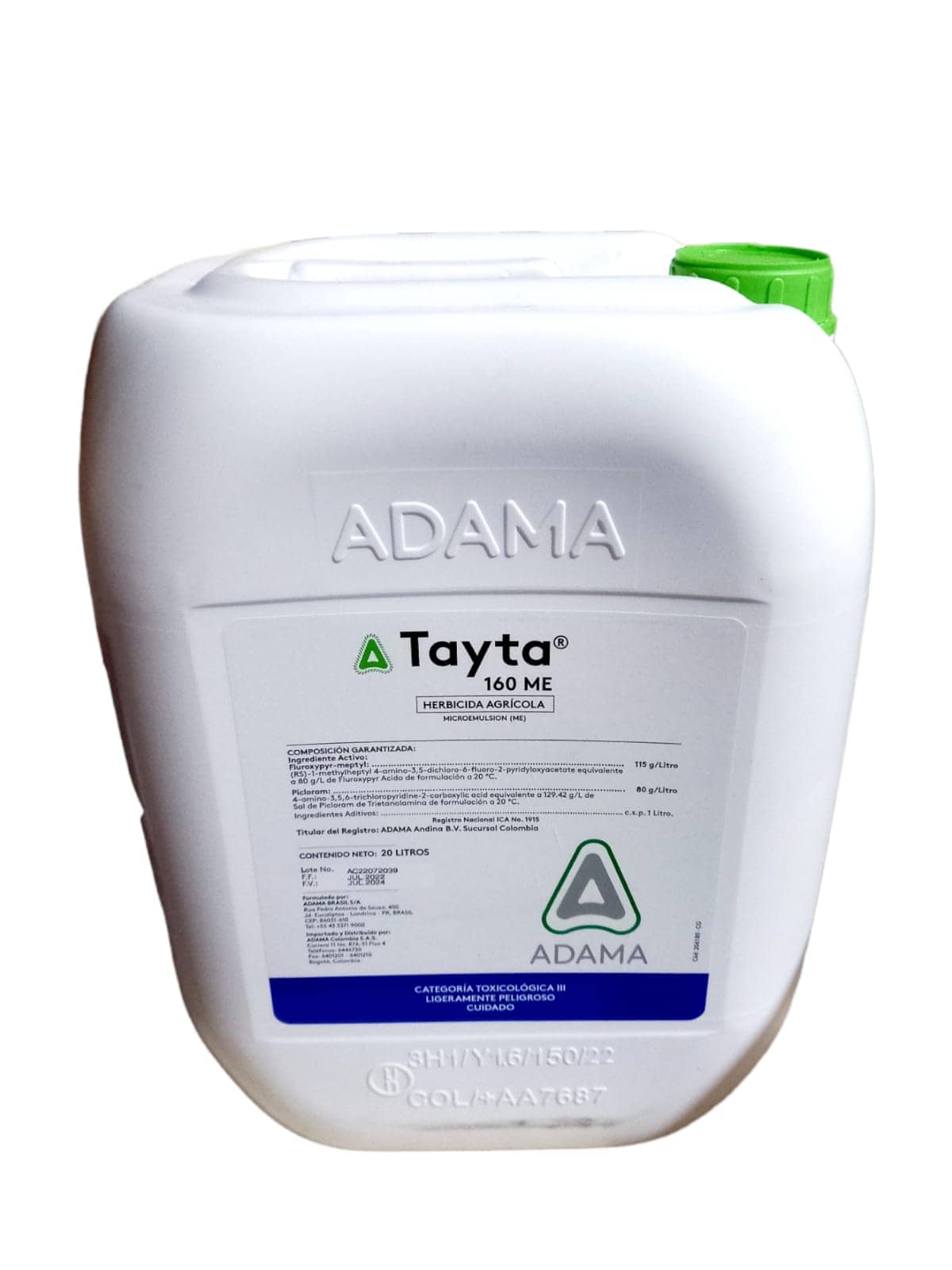 Herbicida Tayta 160 ME x 20 Lt - Adama