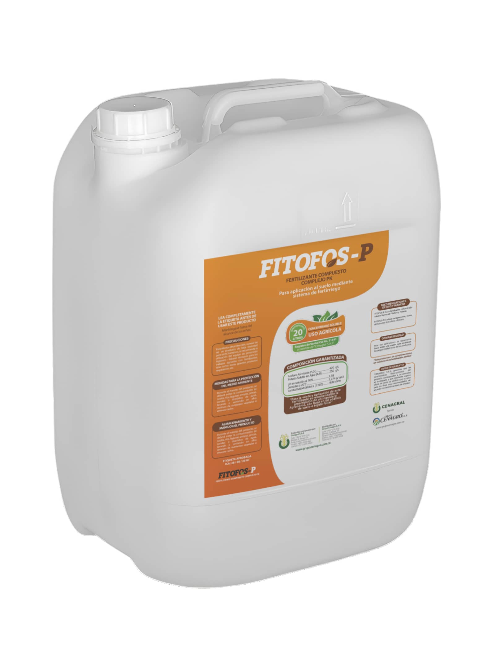 Fitofos-P 20 Lt - fosfito de potasio para floración y resistencia