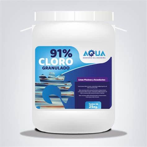Cloro Estabilizado 91% Granulado 25kg | Desinfección Potente
