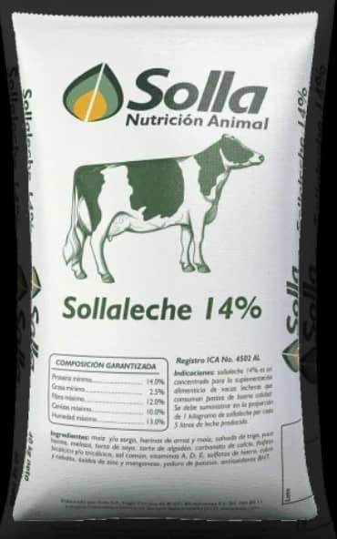 Alimento Bovino - Sollaleche 14% Harina x 40 Kg