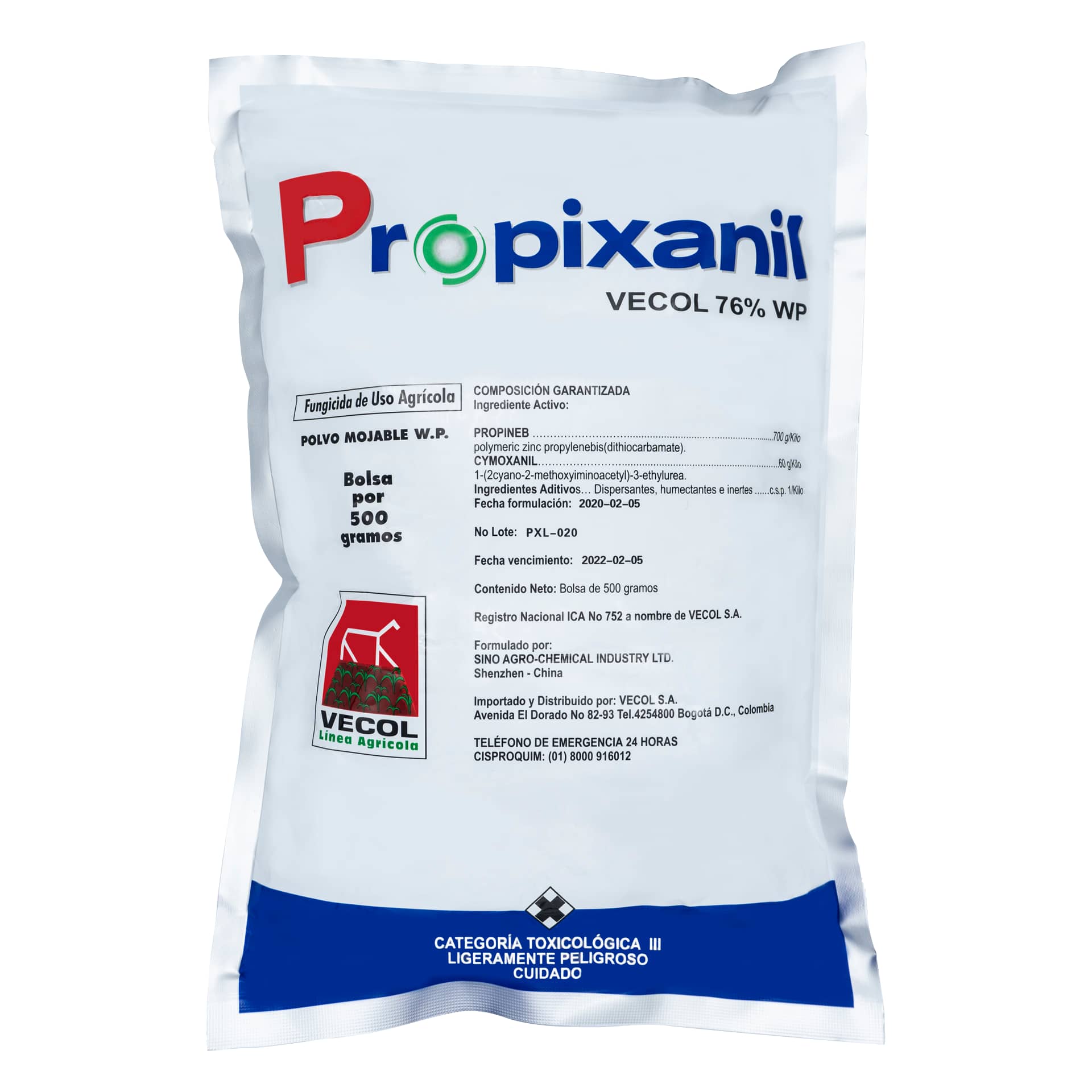 Fungicida Propixanil Vecol 76% WP x 500 Gr