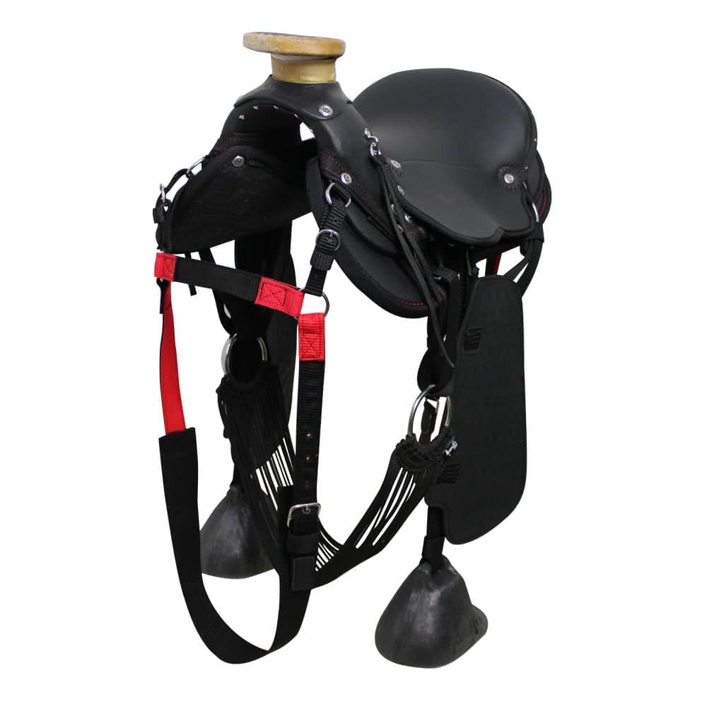 Silla De Vaquería Serrana - Negra Con Rojo