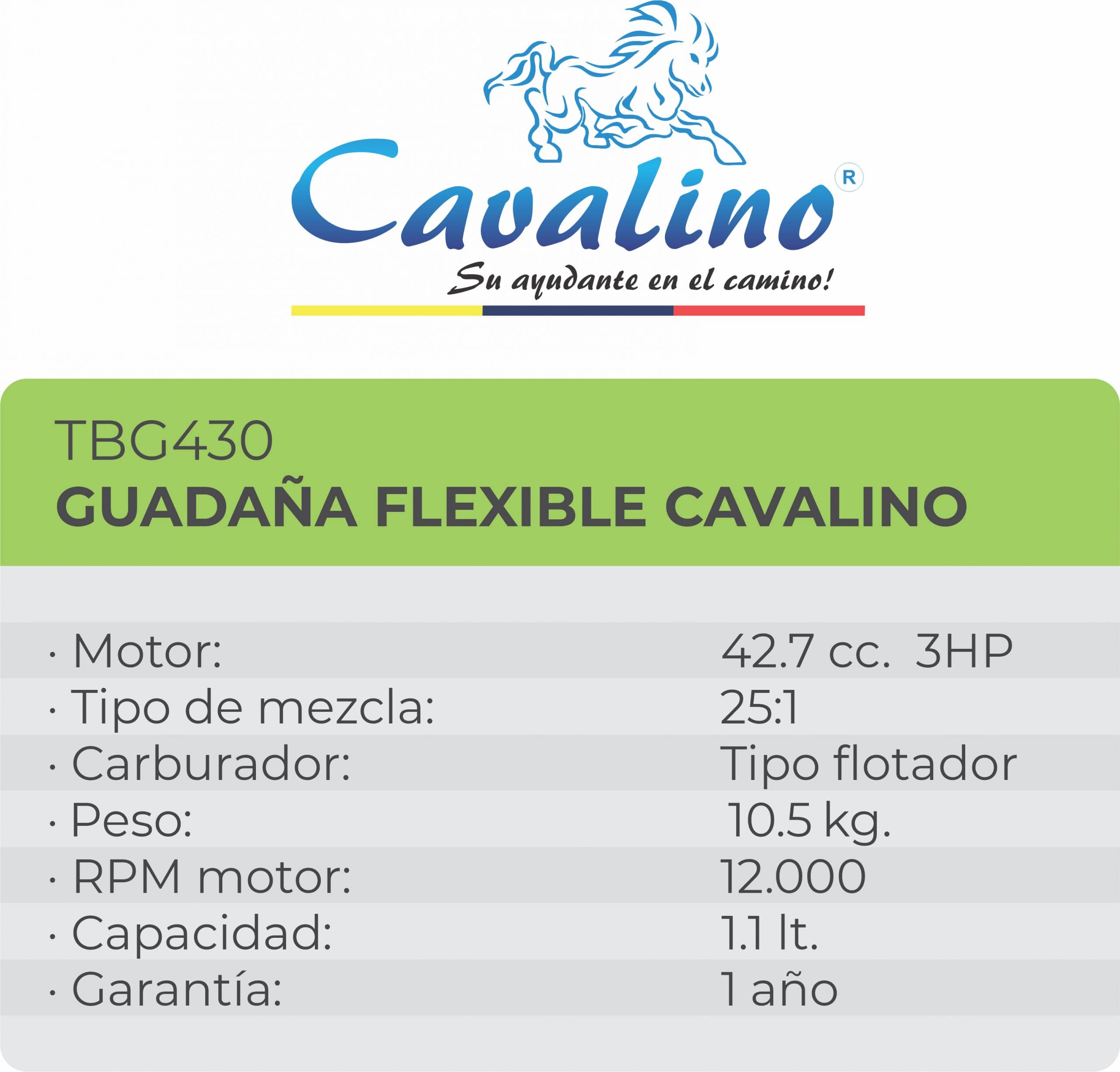 Guadaña Flexible TBG430 Cavalino
