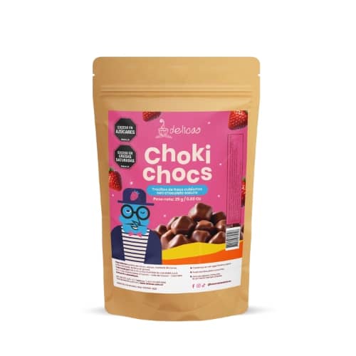 Choki Chocs de Fresa 70% x 25 Kg