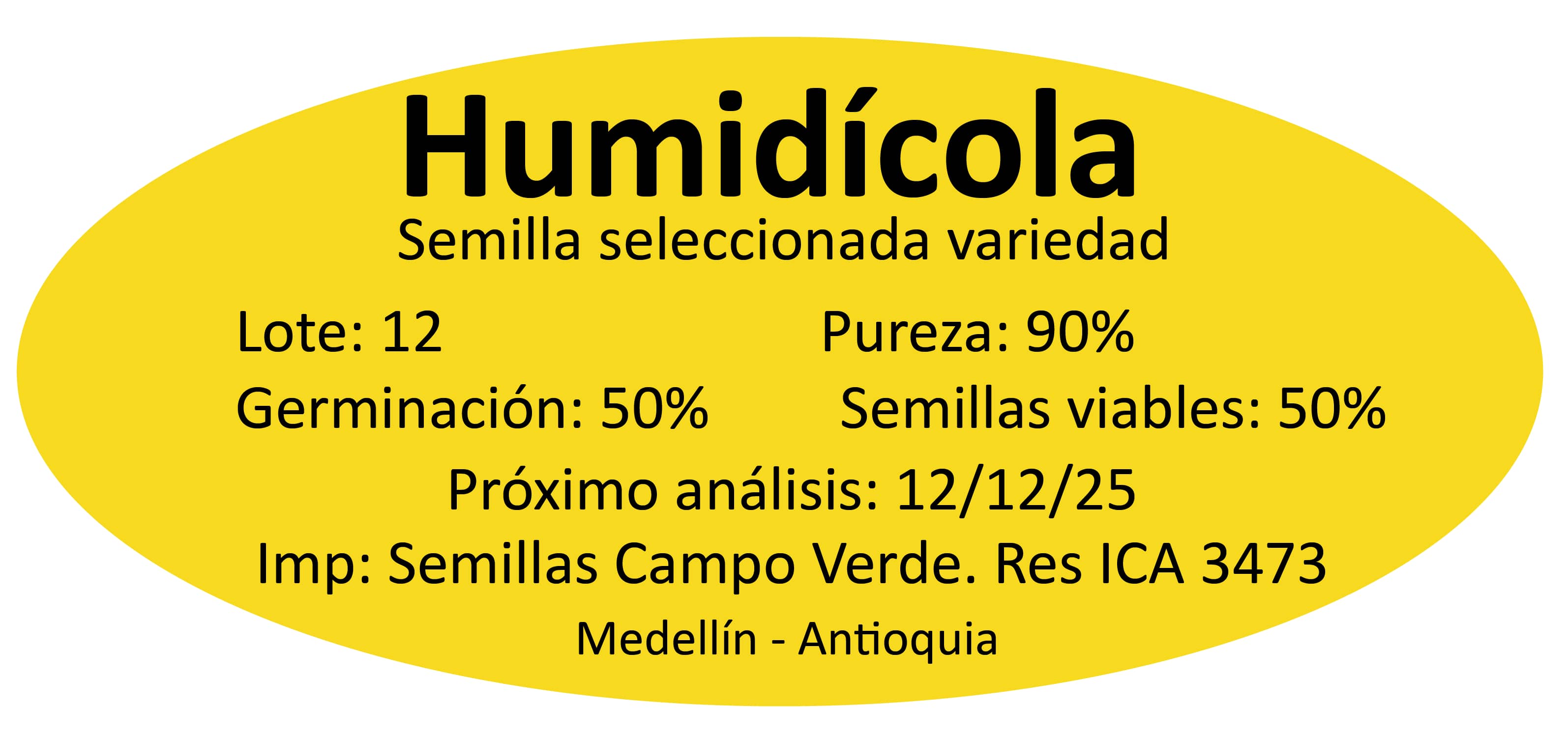 Semilla de pasto Brachiaria Humidicola (Quicuyo) – Pureza 90% – VC 50% – Importada de Brasil