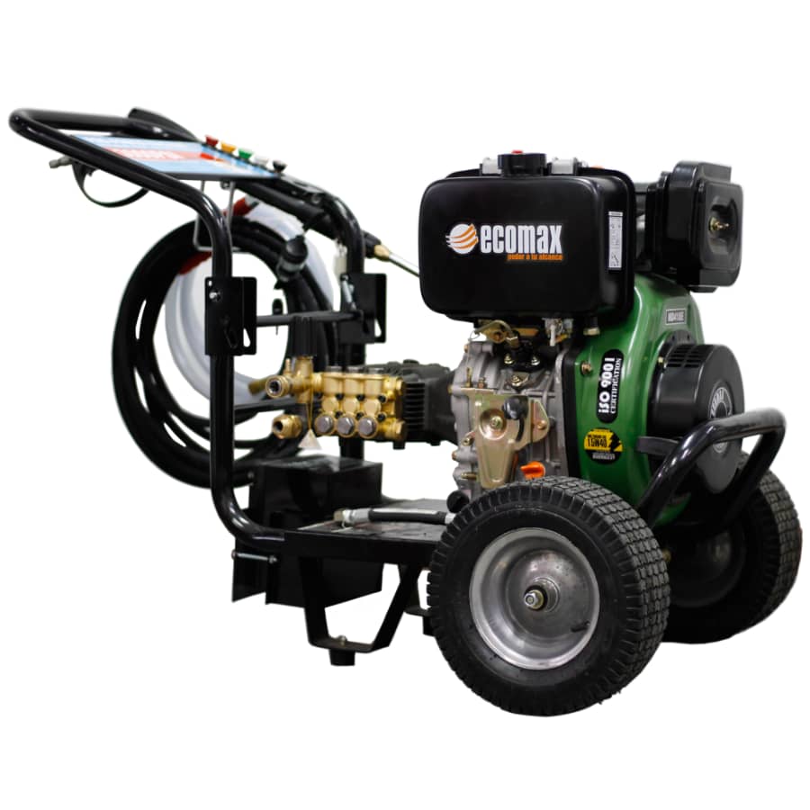 Hidrolavadora Ecomax 10HP: limpieza a presión diésel