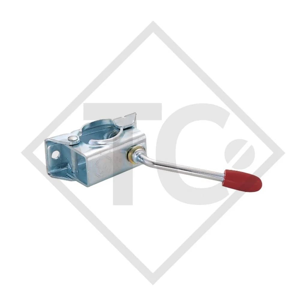 Abrazadera pata 200 kg Ø48 mm para remolques y estructuras