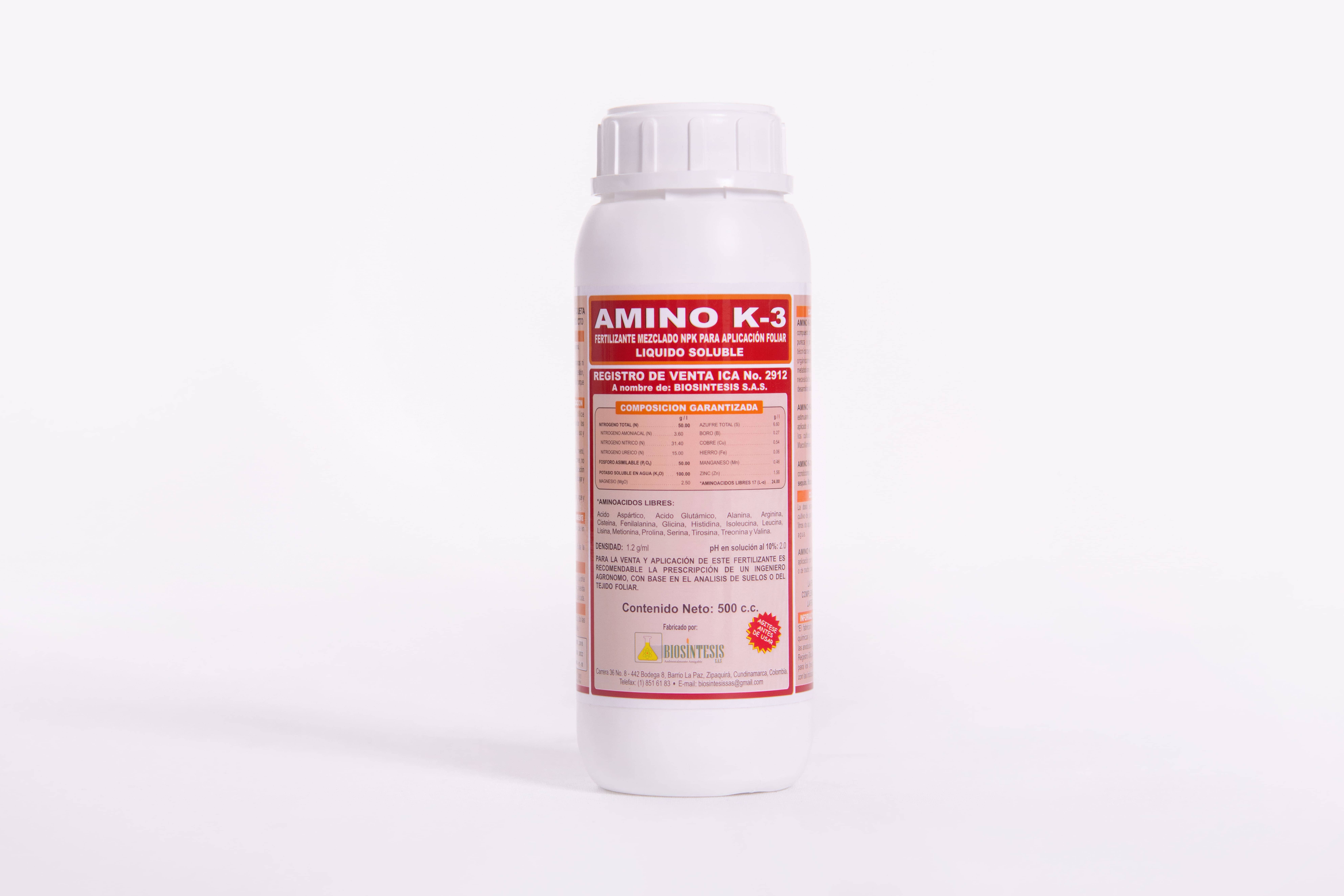 Fertilizante Amino K-3 x 500CC