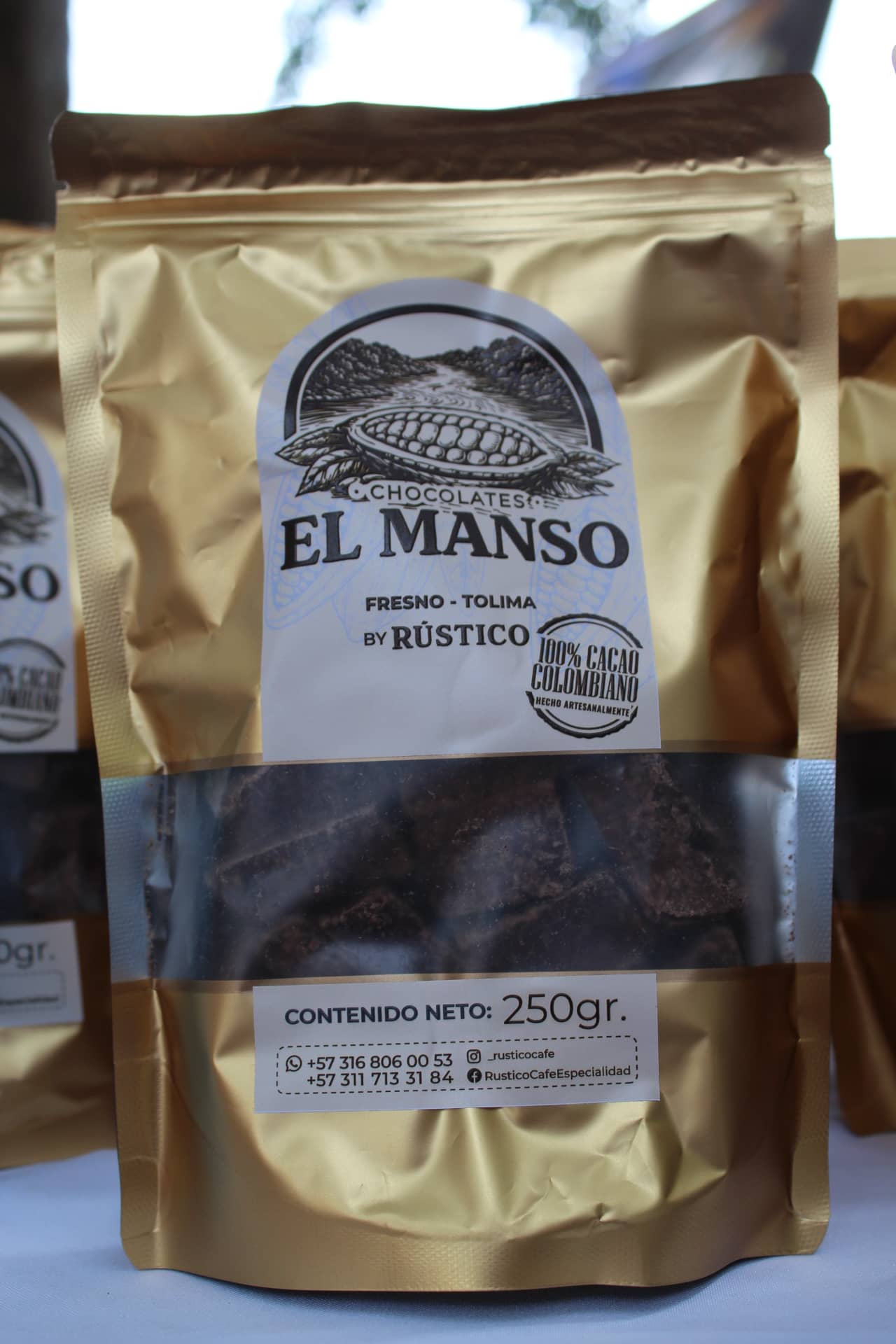 Chocolate 250 g | 100% cacao orgánico
