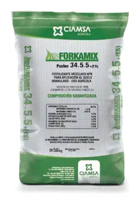 Fertilizante para pastos Forkamix 34-5-5 + ES x 50 kg- Ciamsa