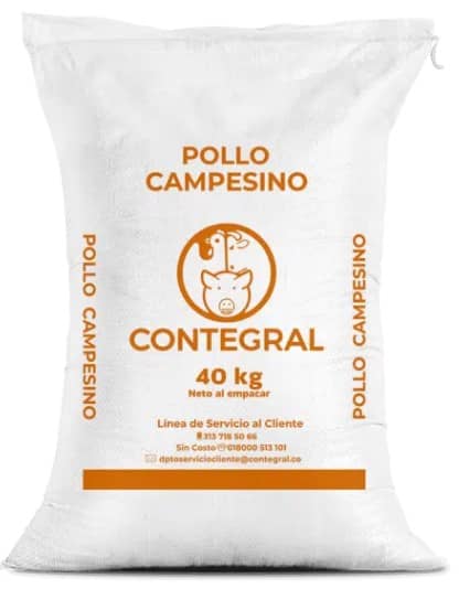 Alimento para aves Pollo Campesino Engorde x 40 kg - Contegral