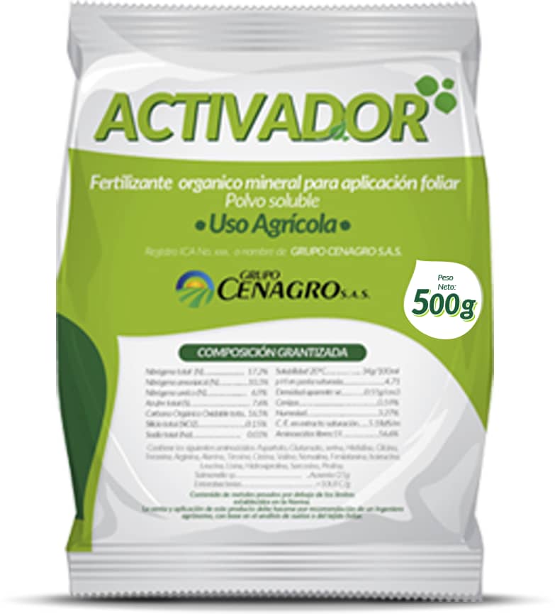 Activador 500 gr - bioestimulante agrícola para estrés y enraizamiento