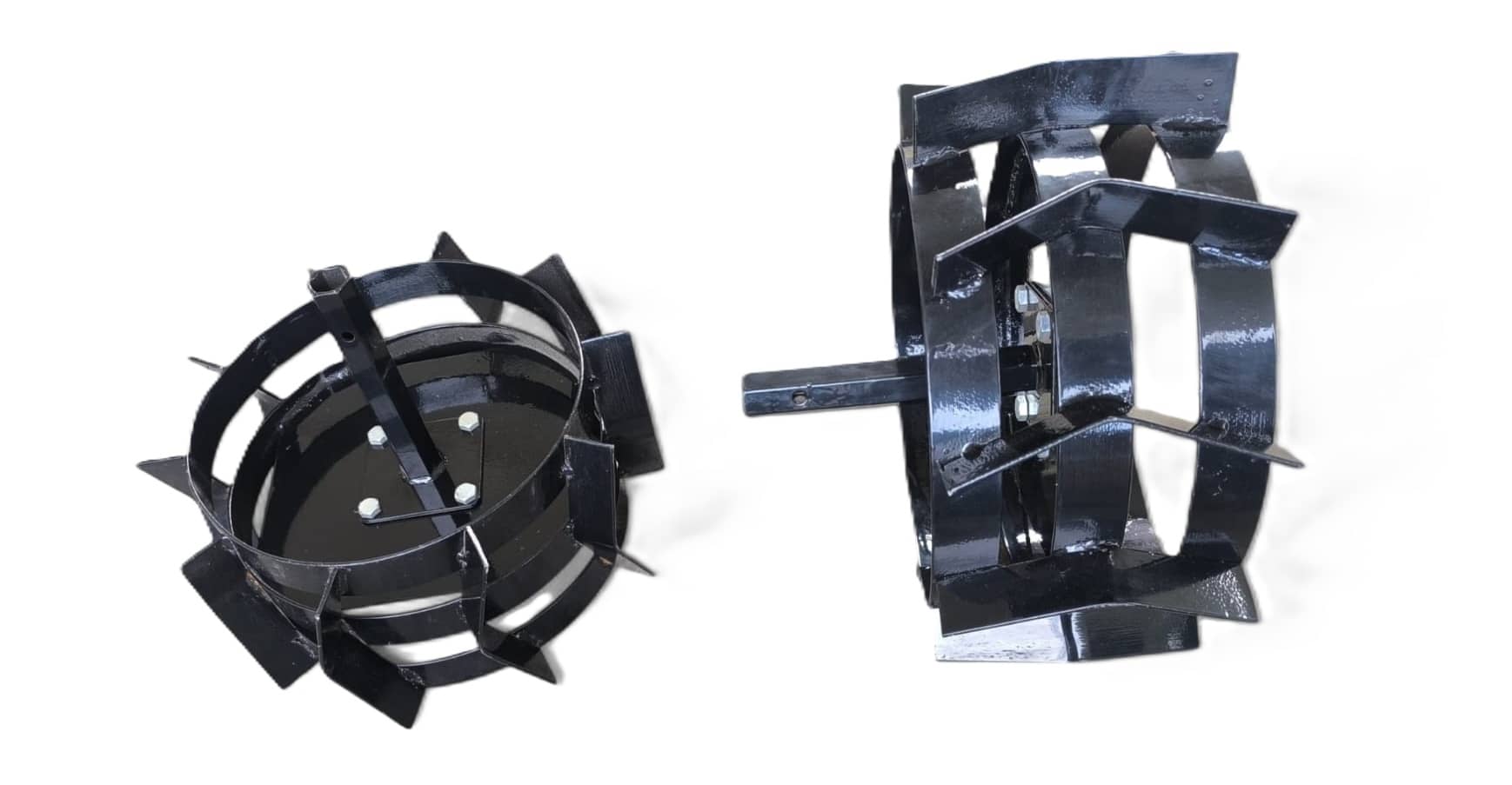 Llantas Metálicas 4.0-8 con eje para Motoazada - Ideagro