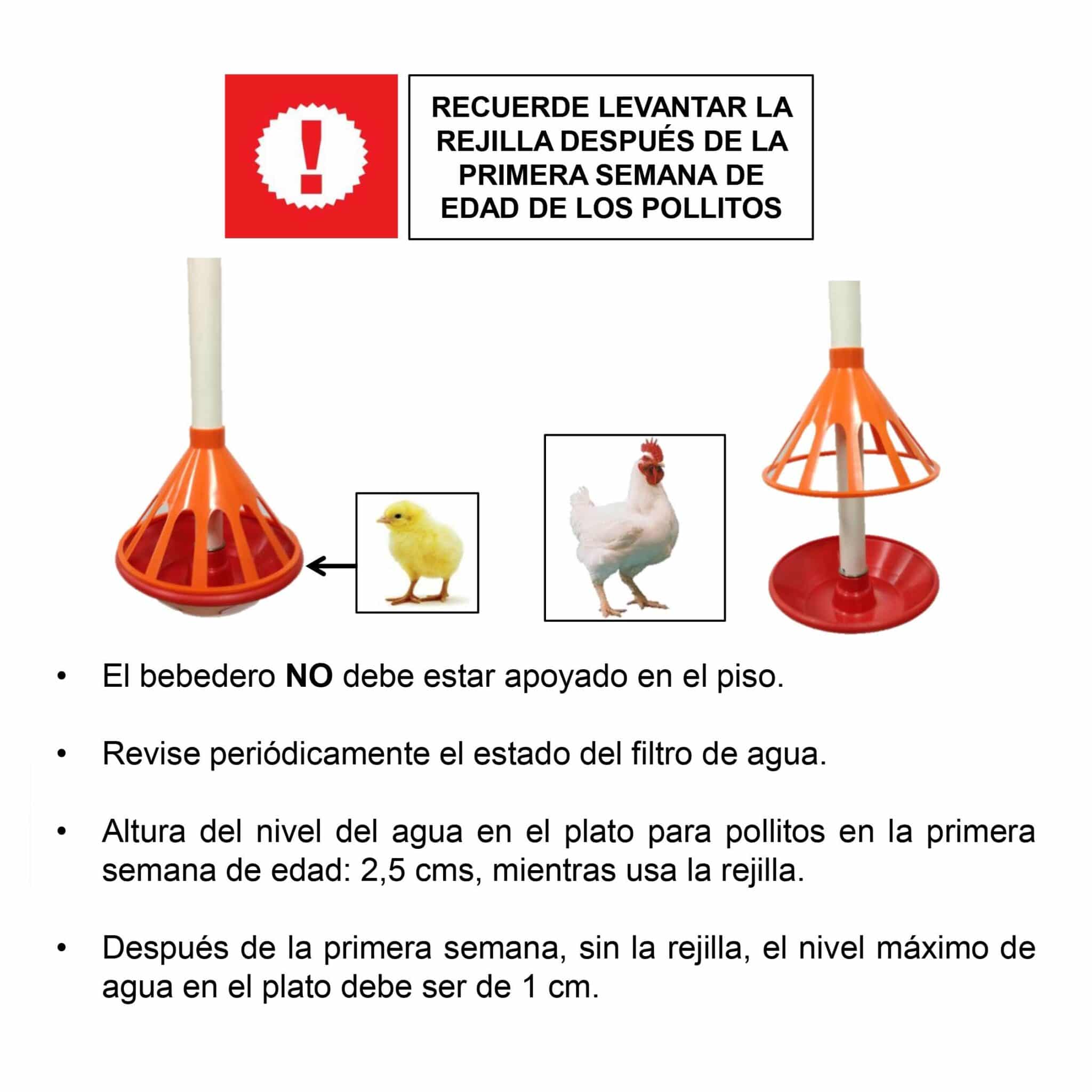 Bebedero Universal Con Kit para Aves