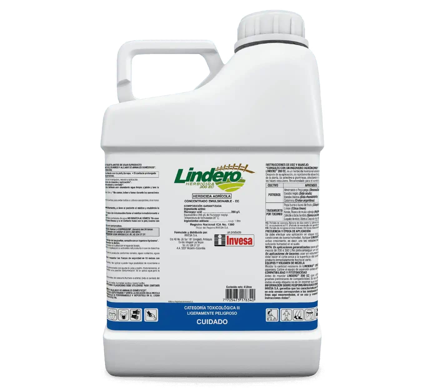 Herbicida Lindero 200 EC x 4 Lt