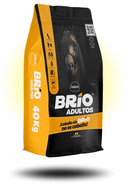 Suplemento para equinos Brío Adultos x 40 Kg