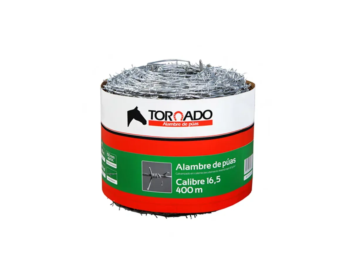 Alambre de púas Calibre 16.5 x 400 mts - Tornado