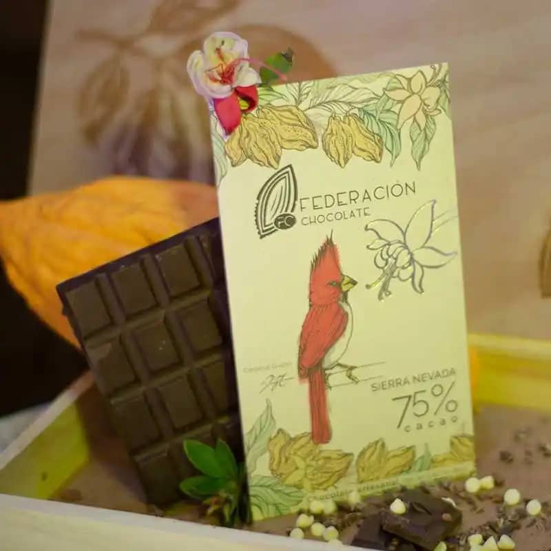 Barra de chocolate Sierra Nevada 75% cacao x 80gr