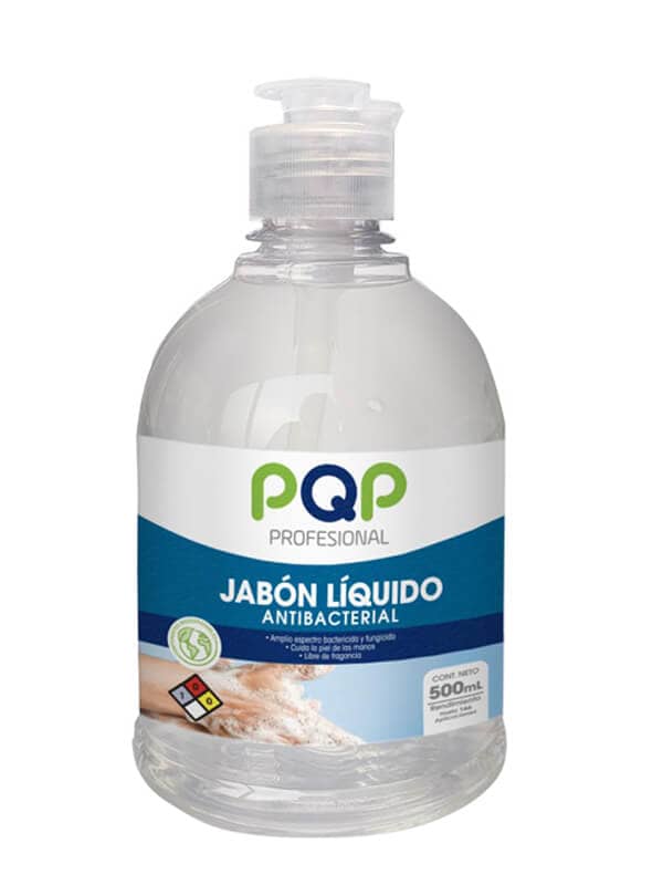 Jabón Líquido Antibacterial PQP Pro 500 ml – Limpieza y protección